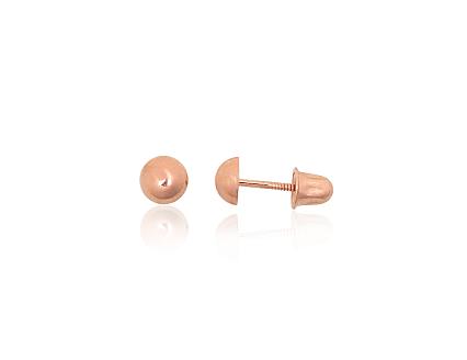 Серьги из красного золота