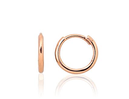 Red gold earrings