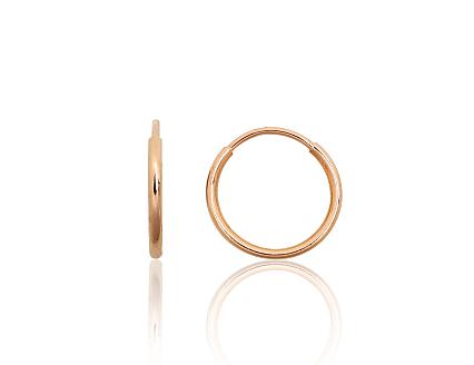 Red gold earrings