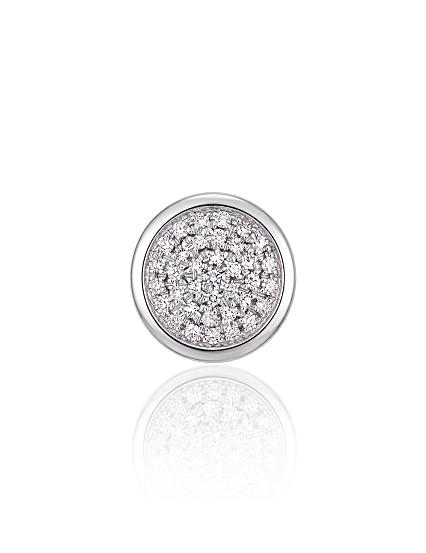 Kettenanhänger aus Weißgold mit Diamanten