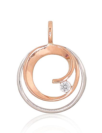 Kettenanhänger aus Gold mit Diamant