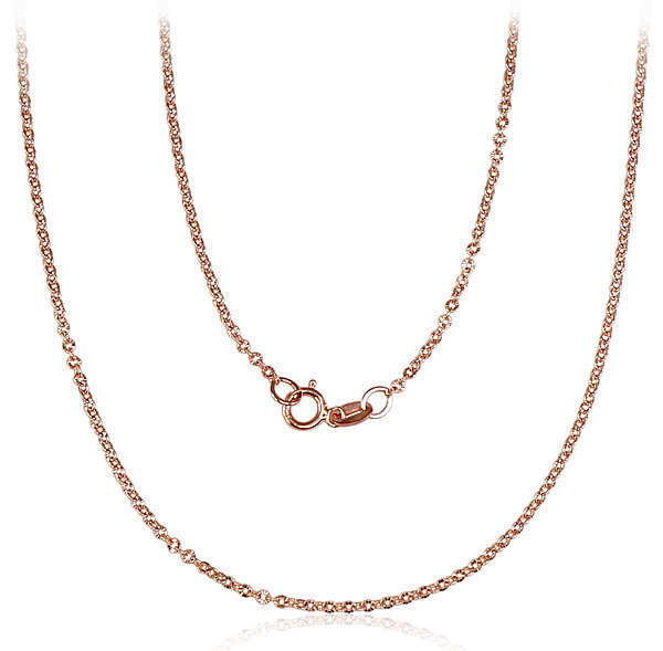 Red gold chain "Anchor 1.4 mm"
