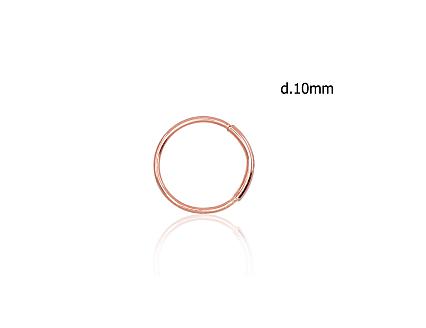 Punasest kullast piercing