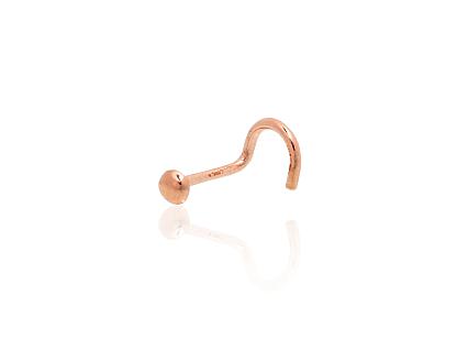Punasest kullast piercing