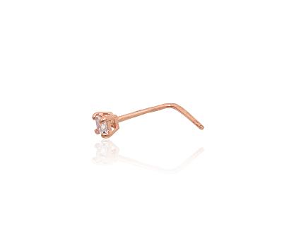 Punasest kullast piercing tsirkoonidegaga