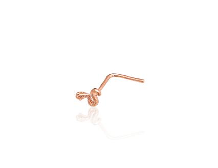 Punasest kullast piercing