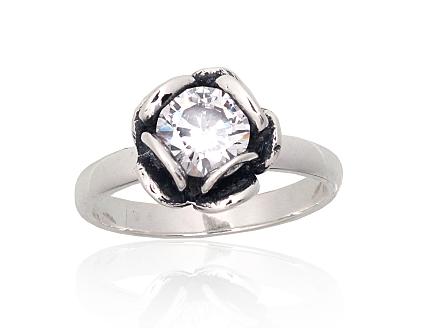 Ring aus Silber mit Zirkonia