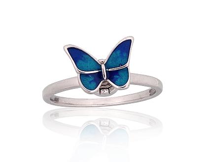 Ring aus Silber mit Juwelieremaille