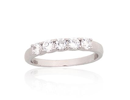 Ring aus Silber mit Zirkonia