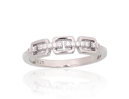 Ring aus Silber mit Zirkonia