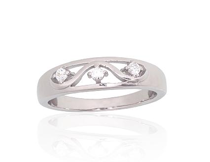 Ring aus Silber mit Zirkonia