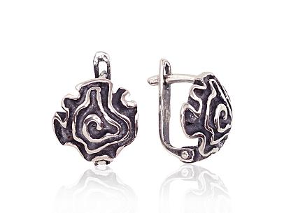 Silver earrings