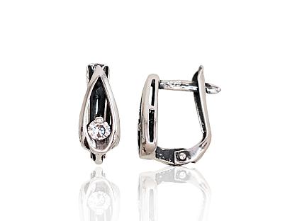 Ohrringe aus Silber mit Zirkonia