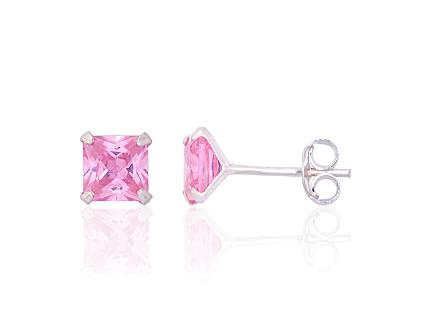 Silver earrings with zirconias