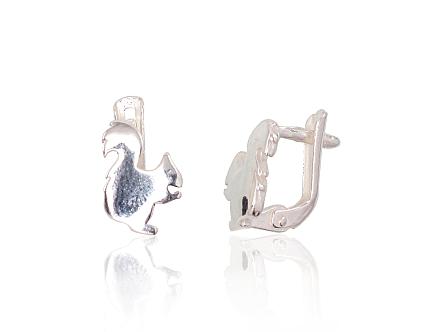 Silver earrings