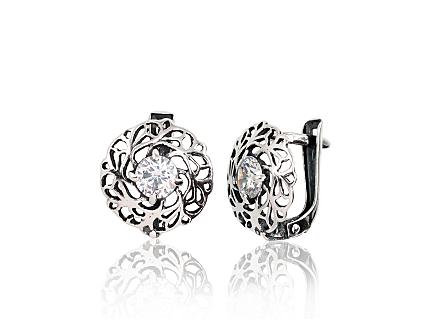 Ohrringe aus Silber mit Zirkonia