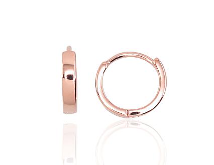 Silver earrings with gold plating