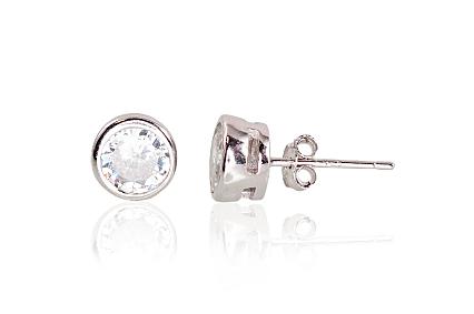 Ohrringe aus Silber mit Zirkonia
