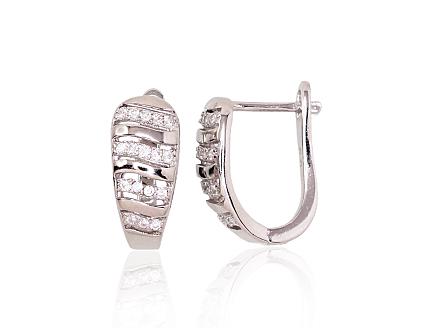 Ohrringe aus Silber mit Zirkonia