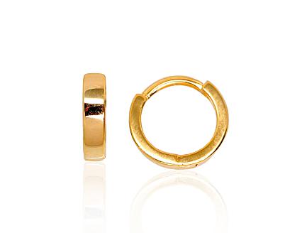 Silver earrings with gold plating