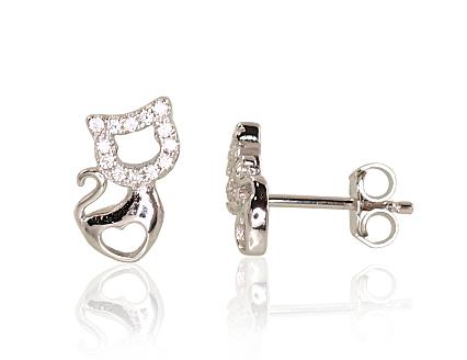 Ohrringe aus Silber mit Zirkonia