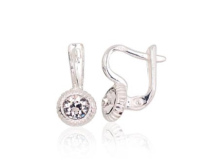 Ohrringe aus Silber mit Kristallen