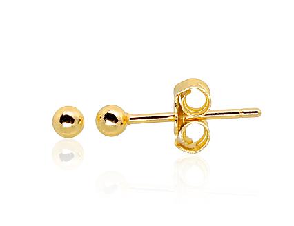 Silver earrings with gold plating