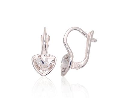 Ohrringe aus Silber mit Kristallen