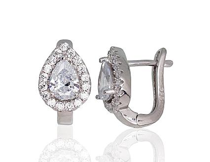 Ohrringe aus Silber mit Zirkonia
