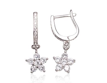 Ohrringe aus Silber mit Zirkonia