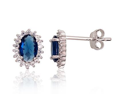 Ohrringe aus Silber mit Zirkonia