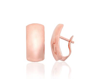 Silver earrings with gold plating