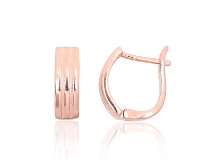 Silver earrings with gold plating