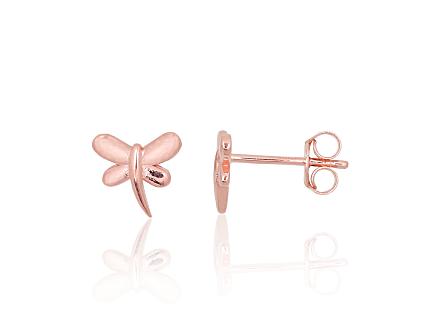 Silver earrings with gold plating
