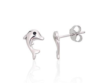 Silver earrings with zirconias