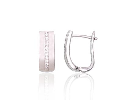 Ohrringe aus Silber mit Zirkonia