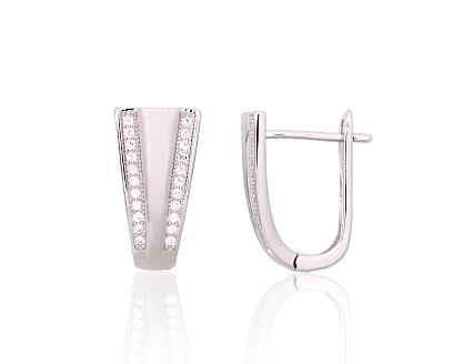 Ohrringe aus Silber mit Zirkonia