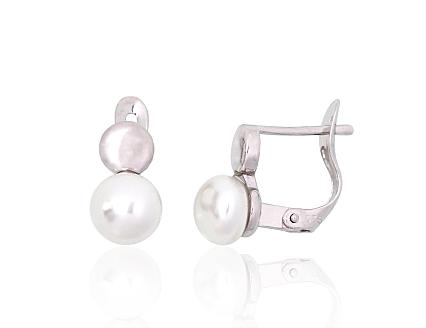 Серьги из серебра с жемчугом