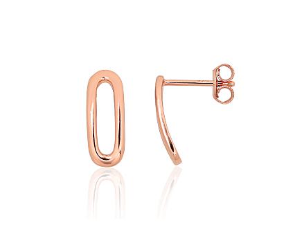 Silver earrings with gold plating