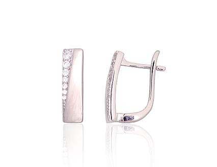 Sudraba auskari ar cirkoniem