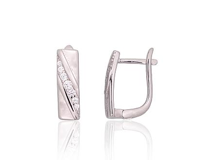 Ohrringe aus Silber mit Zirkonia