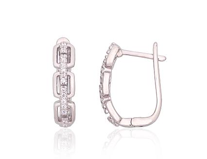 Ohrringe aus Silber mit Zirkonia