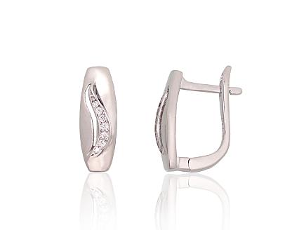 Ohrringe aus Silber mit Zirkonia