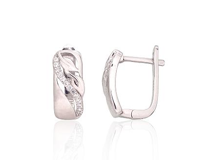 Ohrringe aus Silber mit Zirkonia