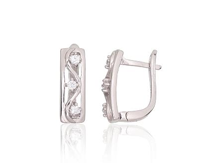 Ohrringe aus Silber mit Zirkonia