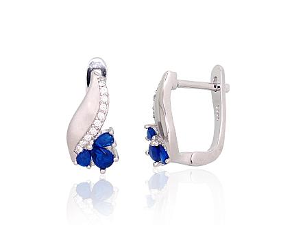 Ohrringe aus Silber mit Zirkonia