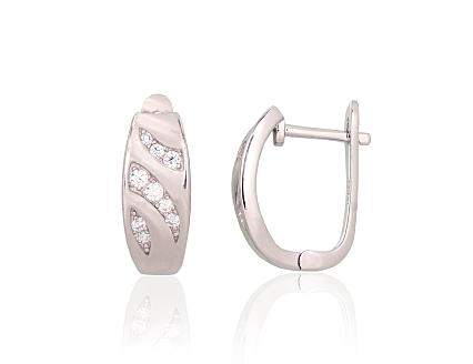 Ohrringe aus Silber mit Zirkonia