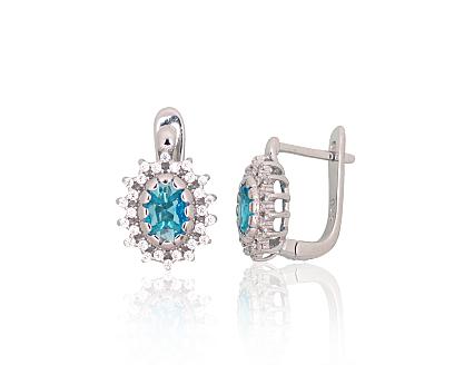 Ohrringe aus Silber mit Zirkonia