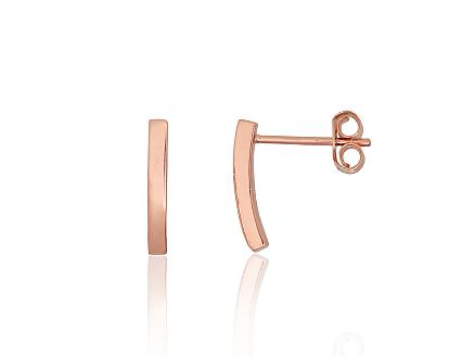 Silver earrings with gold plating