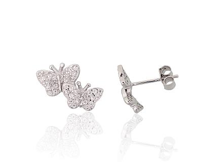 Ohrringe aus Silber mit Zirkonia